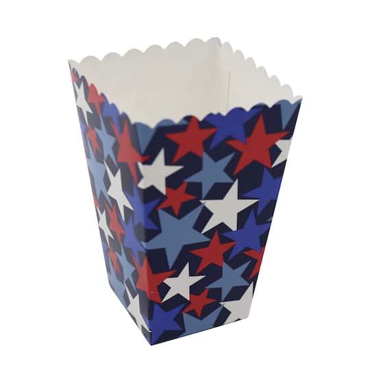 Patriotic Stars Popcorn Containers by Celebrate It&#x2122;, 8ct.